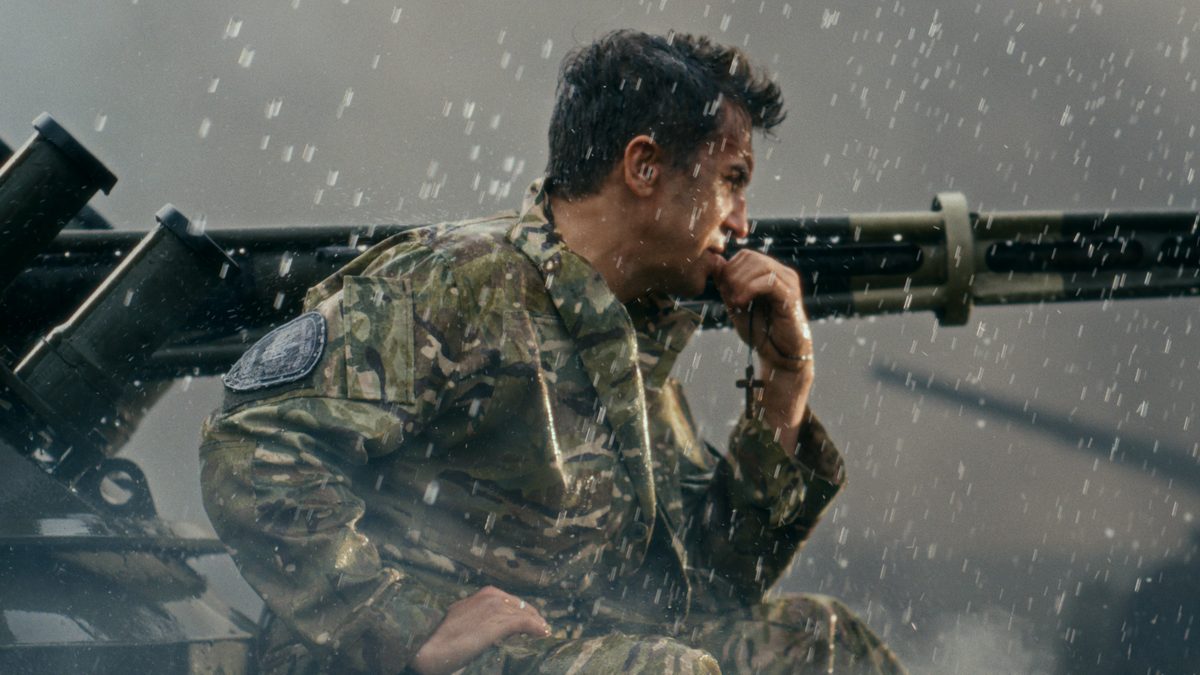 Soldier in the rain